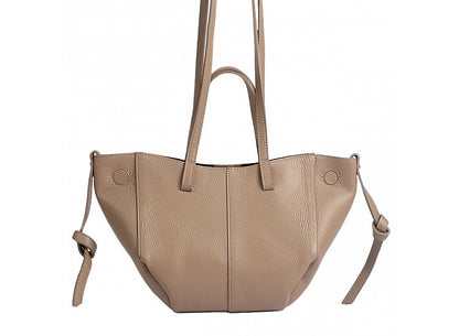 Soft Handbag and Crossbody Bag in Genuine Dollar Leather - Made in Italy - Art. 24049