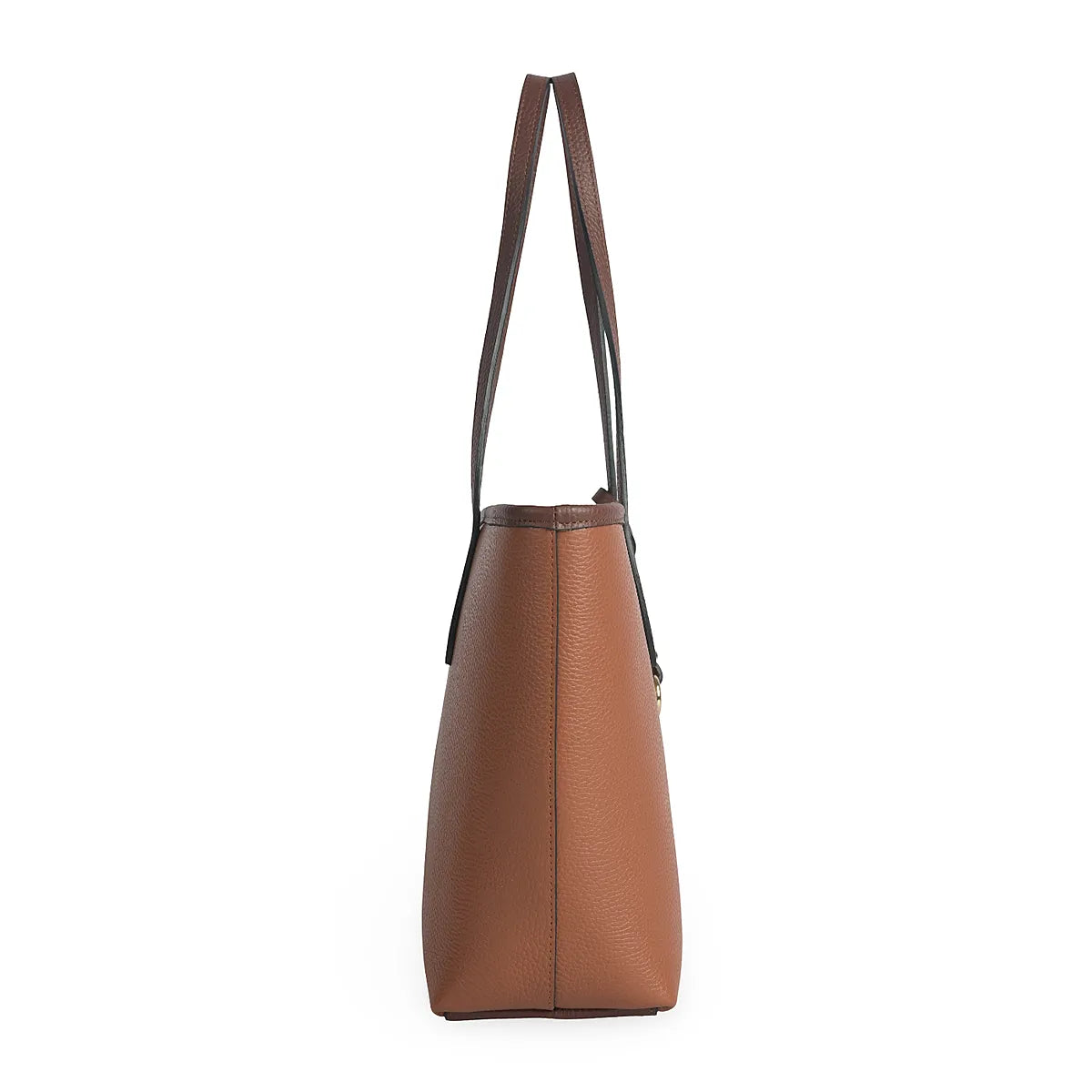 Structured Shoulder Bag in Genuine Dollaro Leather - Made in Italy - Art. 26053