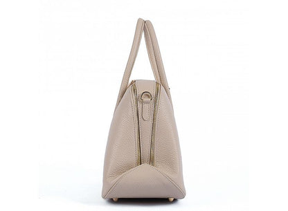 Structured Handbag in Genuine Dollar Leather - Made in Italy - Art. 24053