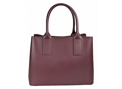 Structured Handbag in Genuine Ruga Leather - Made in Italy - Art. 24044