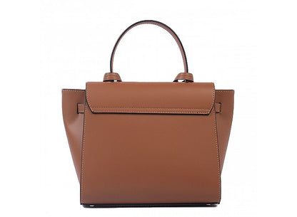 Structured Handbag in Genuine Dollar Leather - Made in Italy - Art. 24041