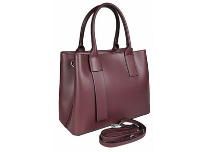 Structured Handbag in Genuine Ruga Leather - Made in Italy - Art. 24044