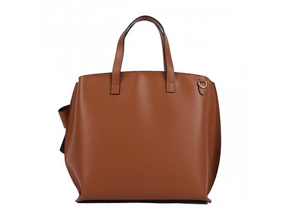 Structured Handbag in Genuine Ruga Leather - Made in Italy - Art. 24054