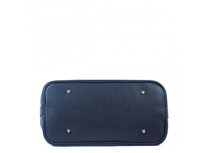 Structured Handbag in Genuine Dollar Leather - Made in Italy - Art. 24046