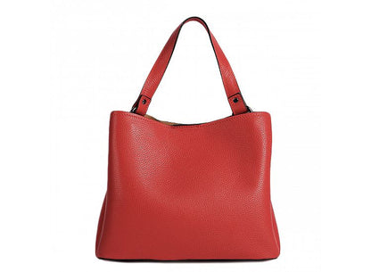 Soft Handbag in Genuine Dollar Leather - Made in Italy - Art. 24048