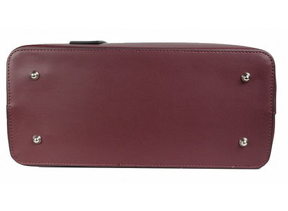 Structured Handbag in Genuine Ruga Leather - Made in Italy - Art. 24044