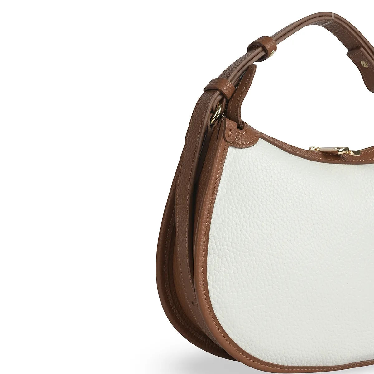 Structured Handbag in Genuine Dollaro Leather - Made in Italy - Art. 25393D