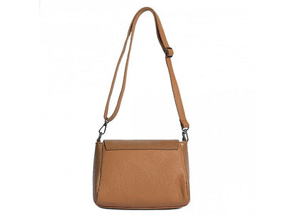 Structured Crossbody Bag in Genuine Dollar and Croco Leather - Made in Italy - Art. 24047