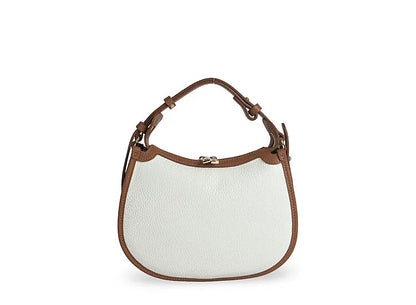 Structured Handbag in Genuine Dollaro Leather - Made in Italy - Art. 25393D