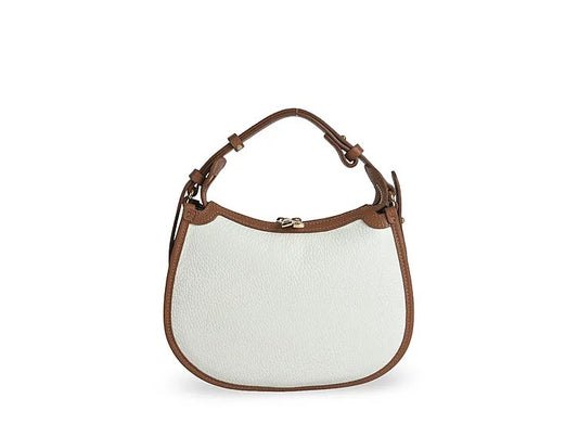 Structured Handbag in Genuine Dollaro Leather - Made in Italy - Art. 25393D