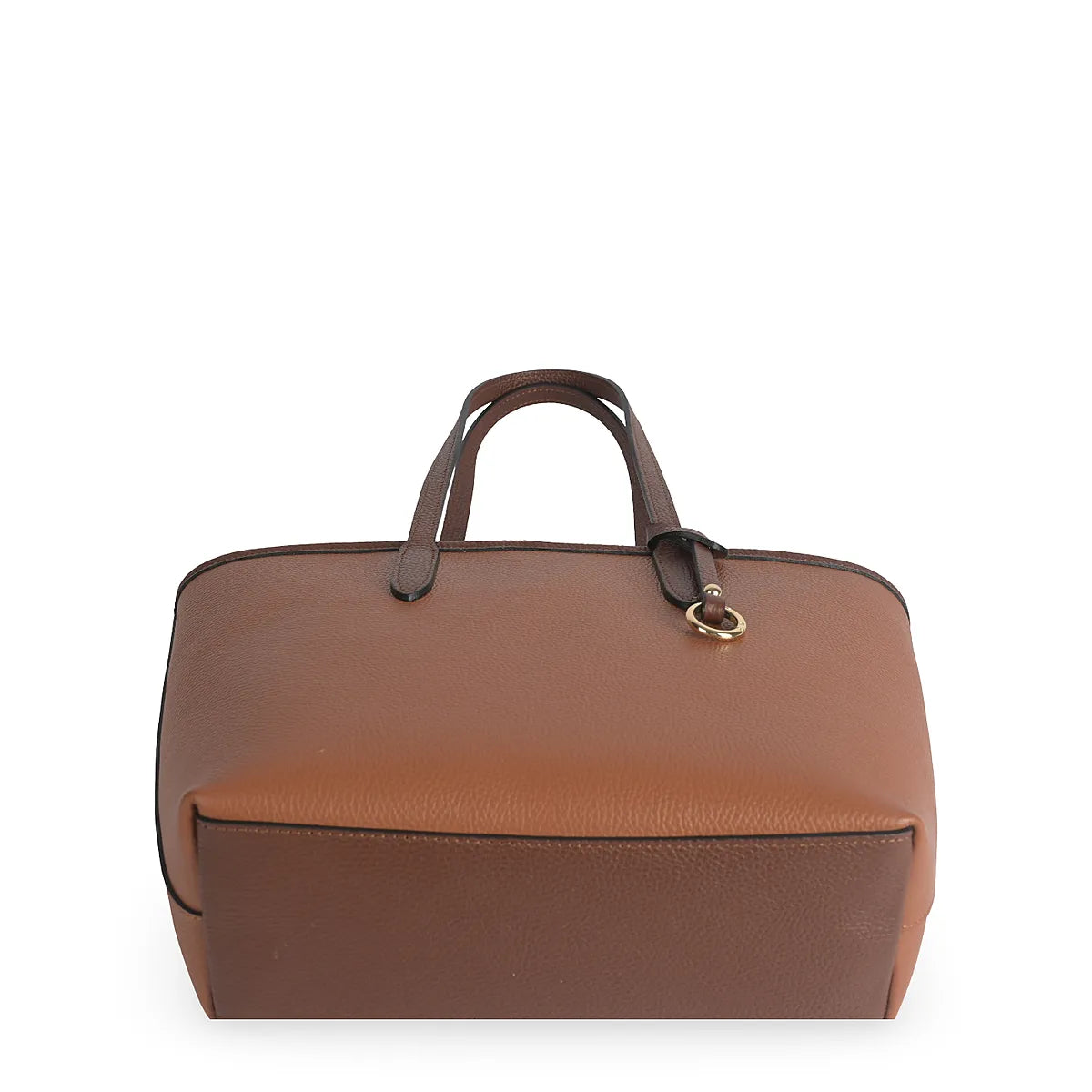 Structured Shoulder Bag in Genuine Dollaro Leather - Made in Italy - Art. 26053