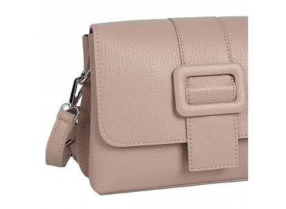 Structured Crossbody Bag in Genuine Dollar Leather - Made in Italy - Art. 24050