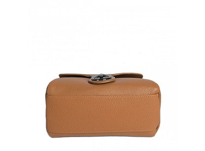 Structured Crossbody Bag in Genuine Dollar and Croco Leather - Made in Italy - Art. 24047