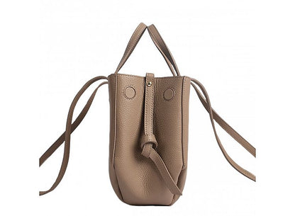 Soft Handbag and Crossbody Bag in Genuine Dollar Leather - Made in Italy - Art. 24049
