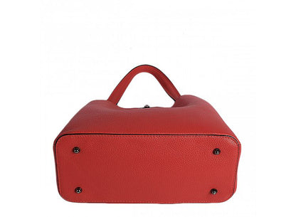 Soft Handbag in Genuine Dollar Leather - Made in Italy - Art. 24048