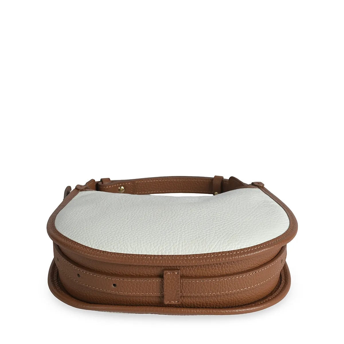 Structured Handbag in Genuine Dollaro Leather - Made in Italy - Art. 25393D