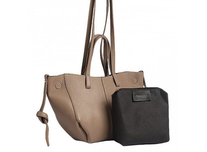 Soft Handbag and Crossbody Bag in Genuine Dollar Leather - Made in Italy - Art. 24049