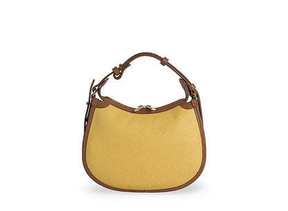 Structured Handbag in Genuine Dollaro Leather - Made in Italy - Art. 25393D