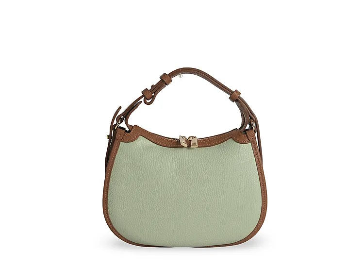 Structured Handbag in Genuine Dollaro Leather - Made in Italy - Art. 25393D