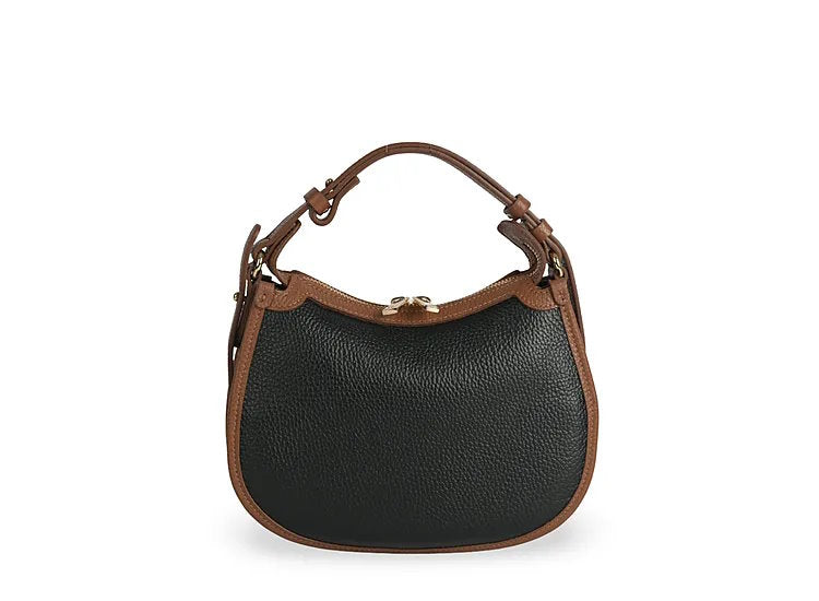 Structured Handbag in Genuine Dollaro Leather - Made in Italy - Art. 25393D