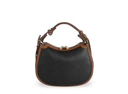 Structured Handbag in Genuine Dollaro Leather - Made in Italy - Art. 25393D