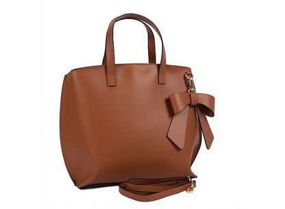 Structured Handbag in Genuine Ruga Leather - Made in Italy - Art. 24054