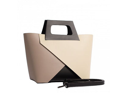 Structured Handbag in Genuine Ruga Leather - Made in Iltaly - Art. 24042